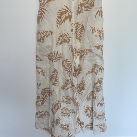 Billabong x Sincerely Jules Leaf Twist Flirt Cotton Linen Flax Jumpsuit - Picture 8 of 16